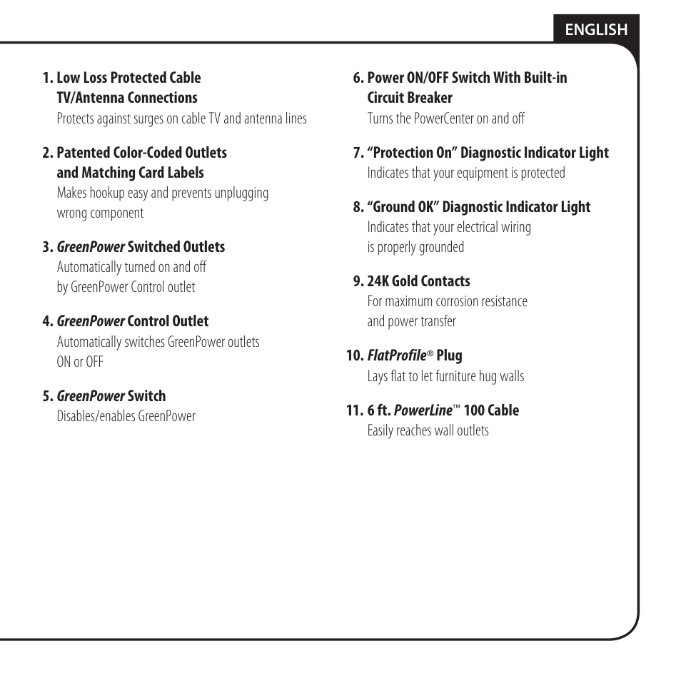 Monster AV 775G PowerCenter User Manual | Page 7 / 68