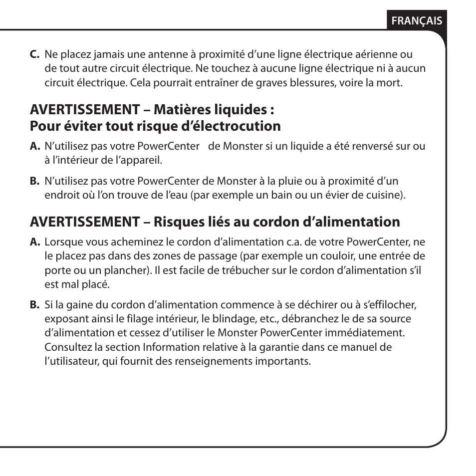 Monster HT 800G PowerCenter User Manual | Page 39 / 76