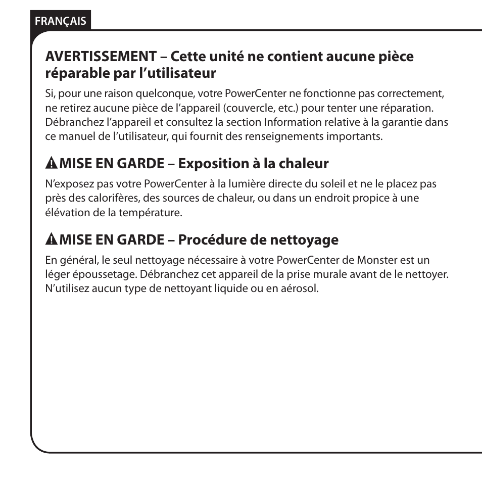 Monster HT 800G PowerCenter User Manual | Page 40 / 76
