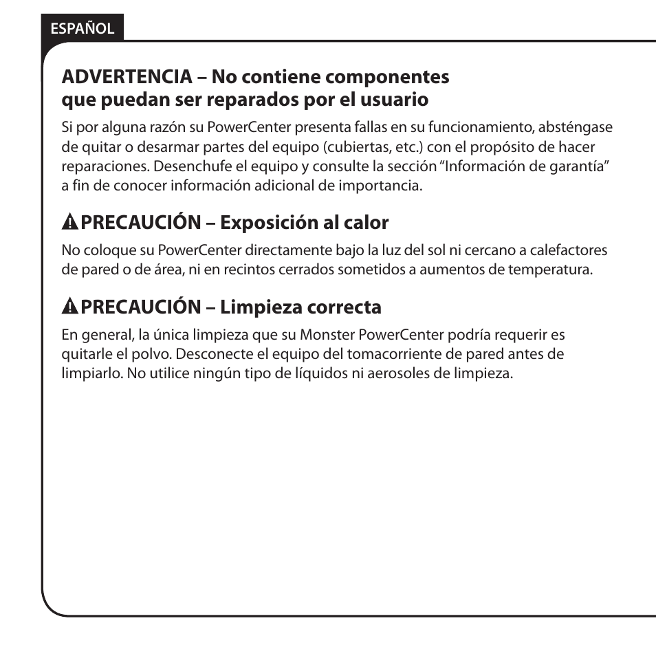 Monster HT 800G PowerCenter User Manual | Page 64 / 76