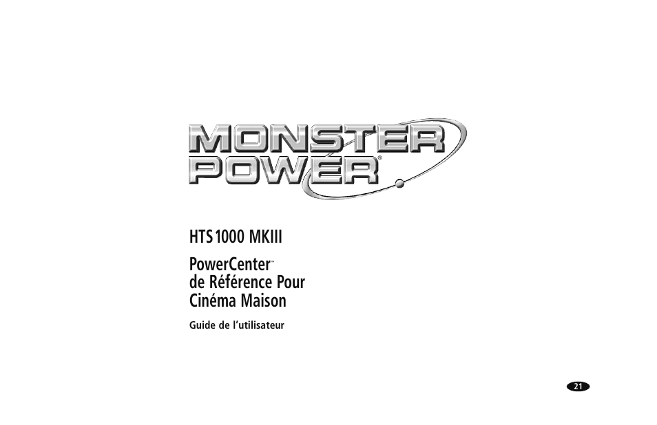 1000 mkiii powercenter, De référence pour cinéma maison | Monster HTS1000MKIII User Manual | Page 27 / 79