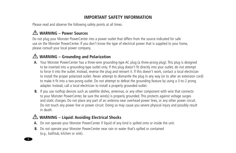 Monster HTS1000MKIII User Manual | Page 4 / 79