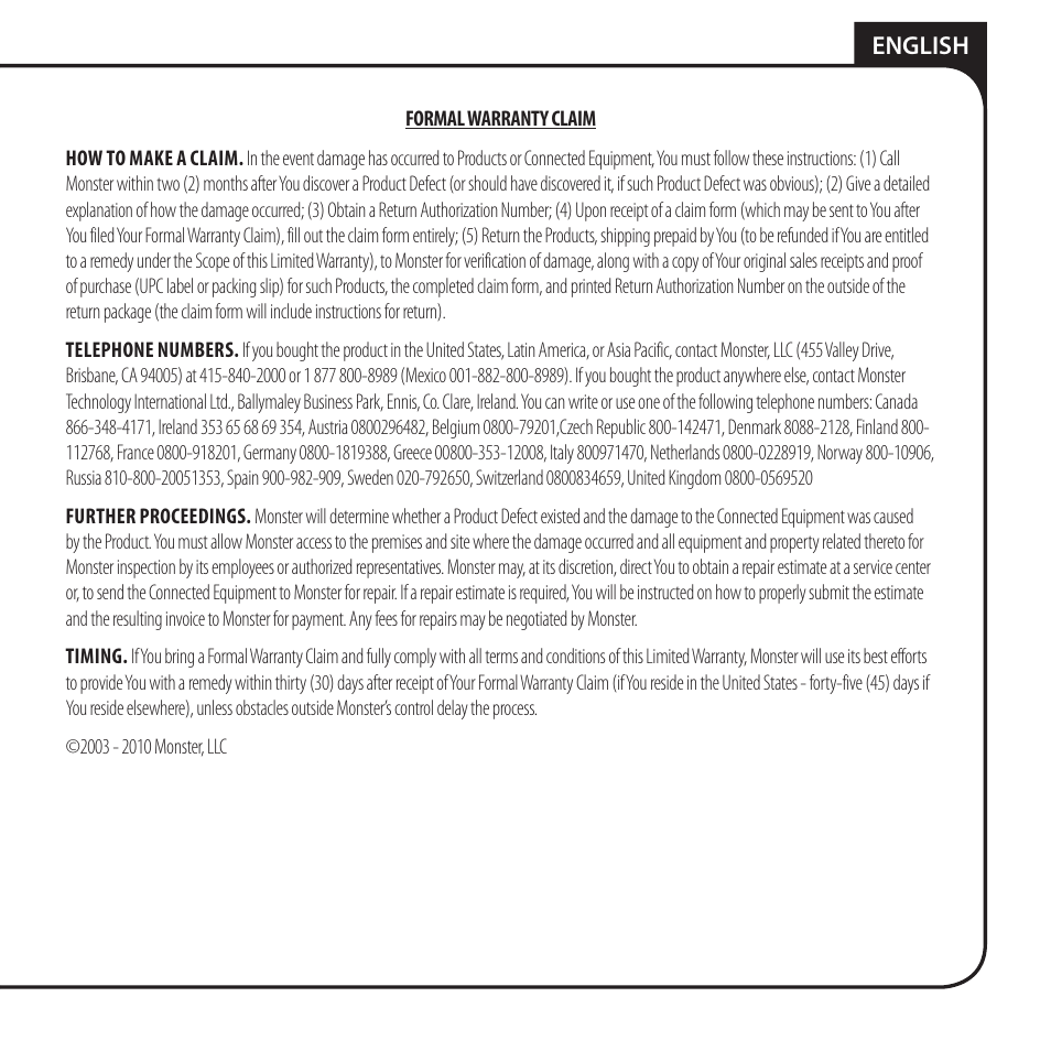 Monster JP 800G User Manual | Page 19 / 62
