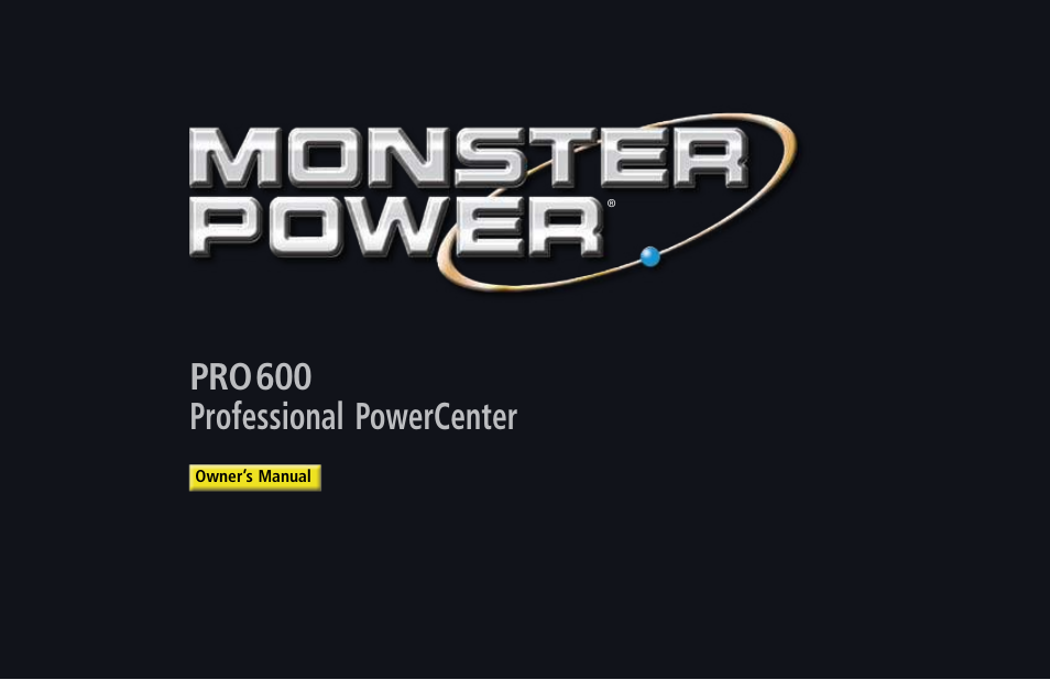 Monster PRO 600 User Manual | 35 pages