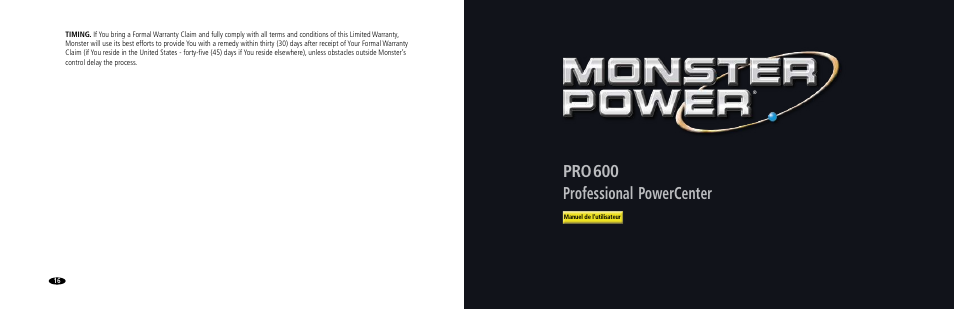 Pro 600 professional powercenter | Monster PRO 600 User Manual | Page 12 / 35