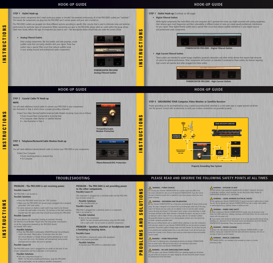 Monster PRO 2000 with Clean Power Stage 2 User Manual | Page 2 / 2