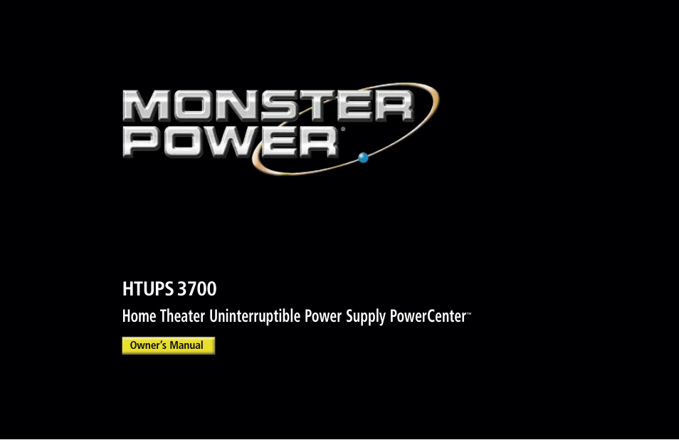 Monster HTUPS 3700 User Manual | 62 pages