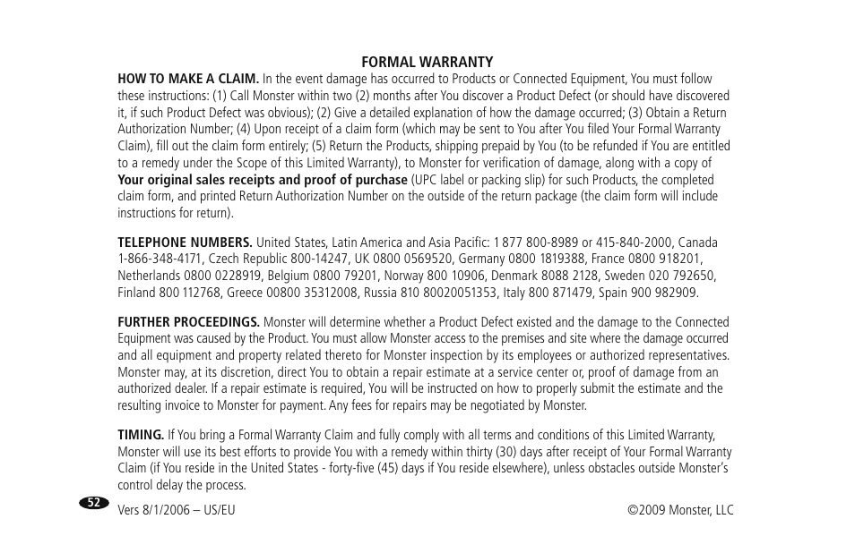 Monster HTUPS 3700 User Manual | Page 60 / 62