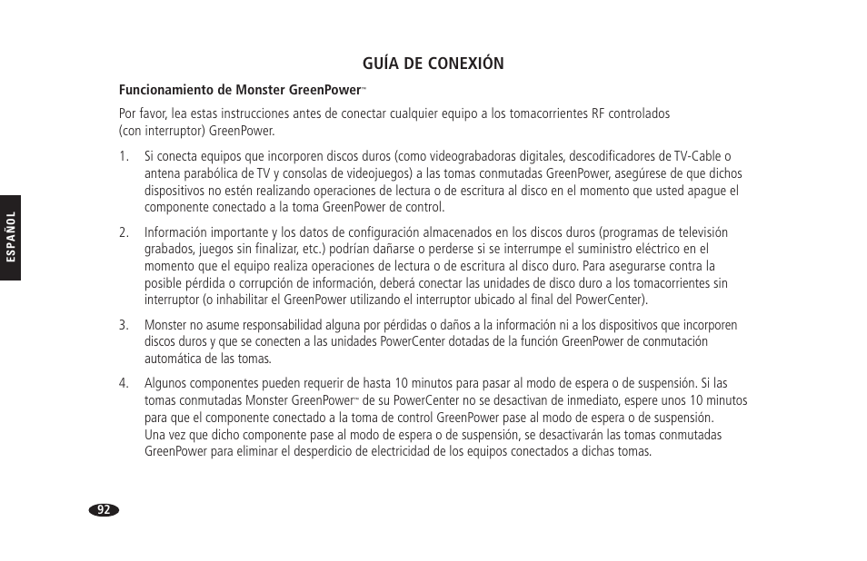 Guía de conexión | Monster HTS 1900G User Manual | Page 100 / 120