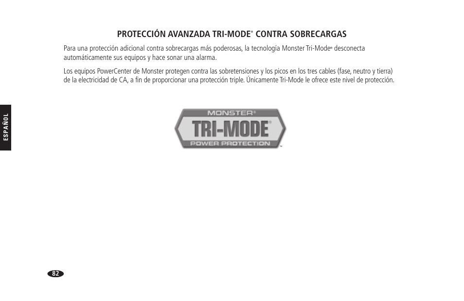 Protección avanzada tri-mode, Contra sobrecargas | Monster HTS 1900G User Manual | Page 90 / 120