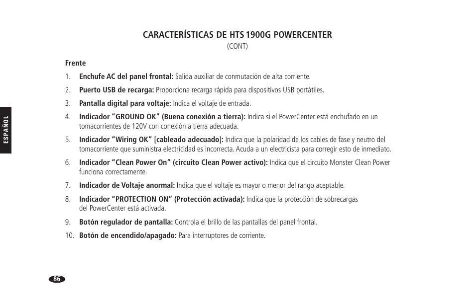 Monster HTS 1900G User Manual | Page 94 / 120