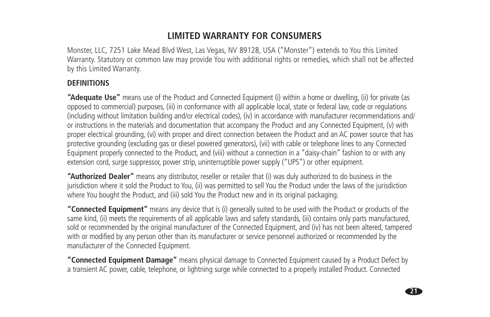 Monster HTS 1700 User Manual | Page 27 / 100