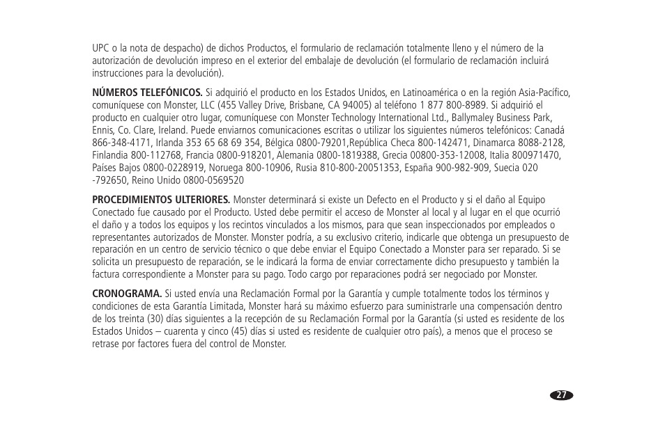 Monster HTS 1700 User Manual | Page 99 / 100