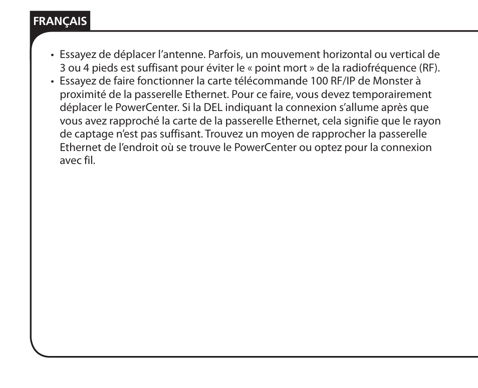 Monster Remote Access RF/IP Card 100 User Manual | Page 28 / 50
