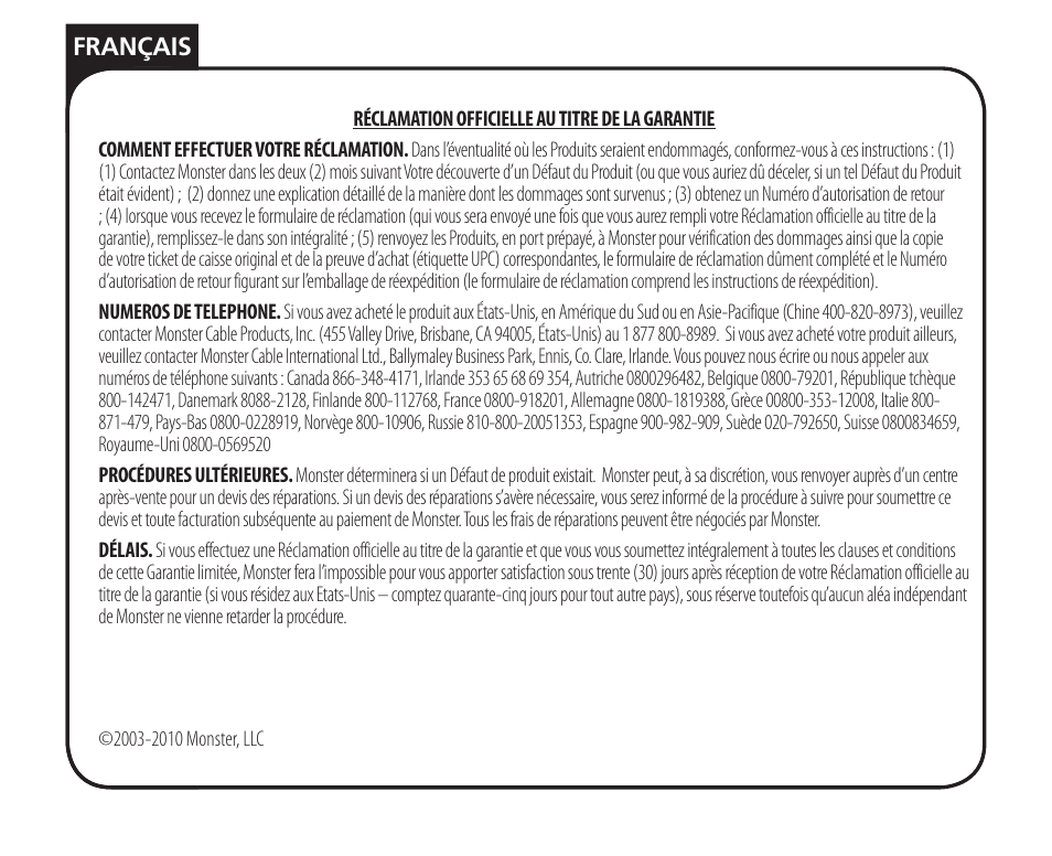 Monster Remote Access RF/IP Card 100 User Manual | Page 32 / 50