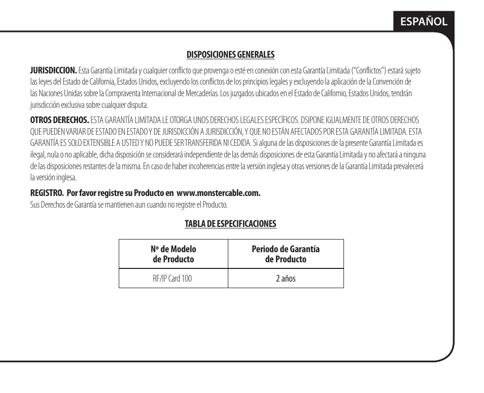 Monster Remote Access RF/IP Card 100 User Manual | Page 47 / 50