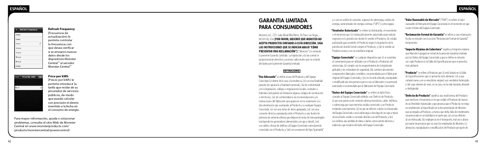 Garantia limitada para consumidores | Monster PRT 100 MC User Manual | Page 22 / 25