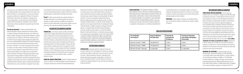 Monster PRT 100 MC User Manual | Page 23 / 25