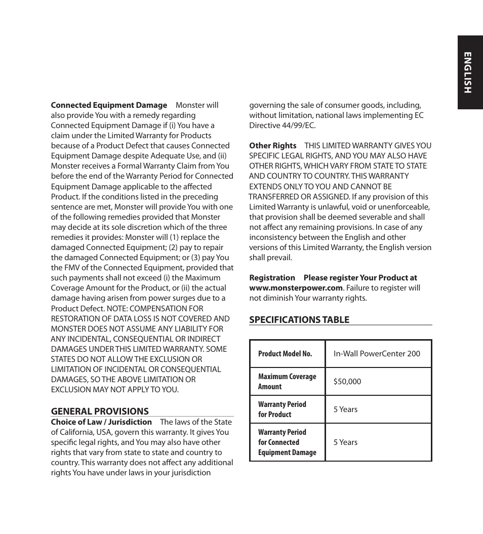 Monster FlatScreen SuperThin In-Wall PowerCenter 200 User Manual | Page 27 / 84