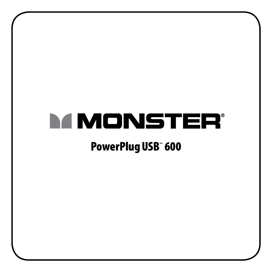 Monster PowerPlug USB 600 User Manual | 72 pages