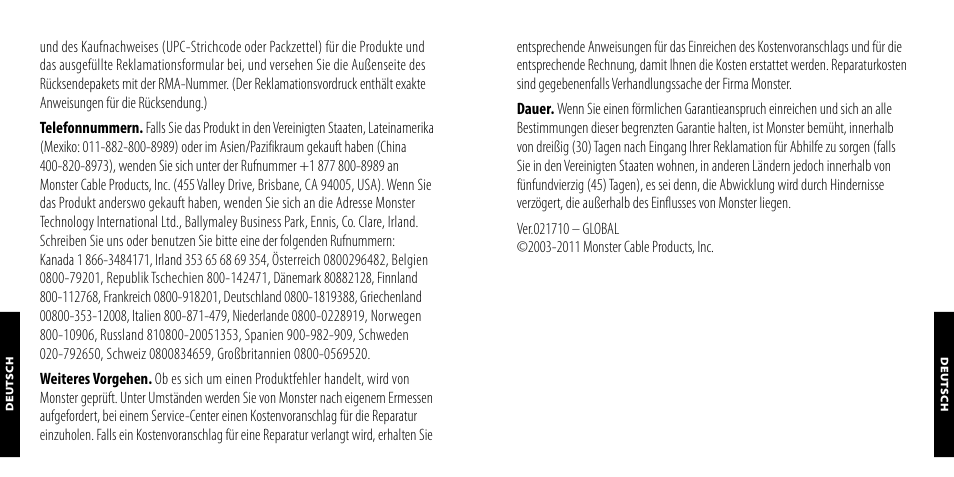 Monster PowerPlug USB 600 User Manual | Page 17 / 72