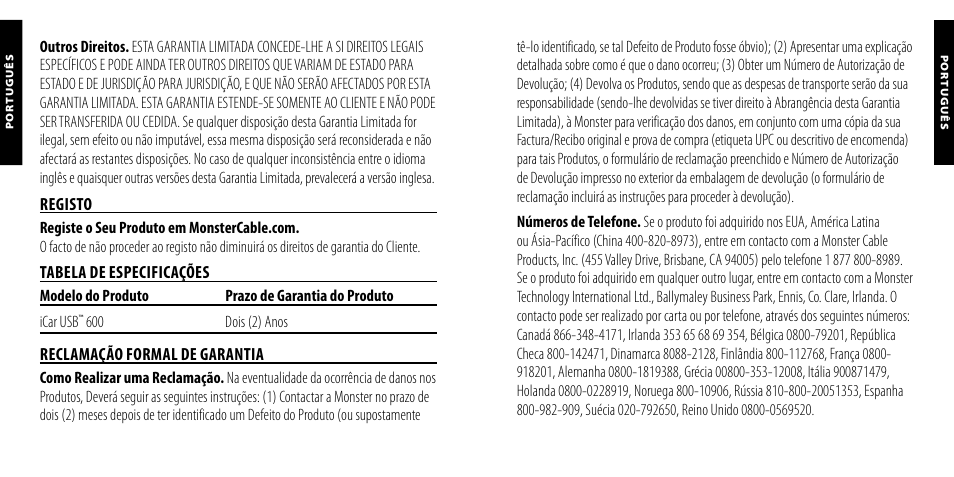 Monster PowerPlug USB 600 User Manual | Page 43 / 72