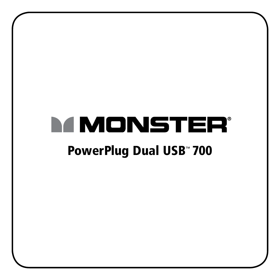 Monster PowerPlug Dual USB 700 User Manual | 44 pages