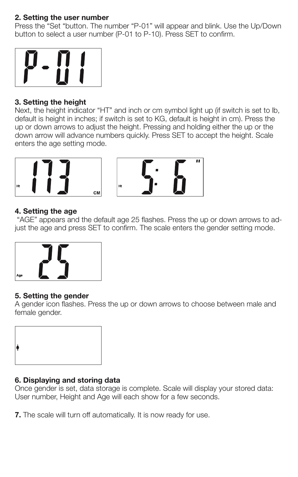 Conair WEIGHT WATCHERS BATHROOM SCALE WW66 User Manual | Page 7 / 12