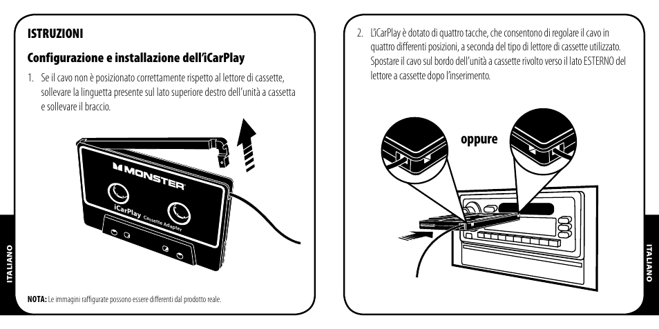 Oppure | Monster iCarPlay Cassette 800 User Manual | Page 18 / 38