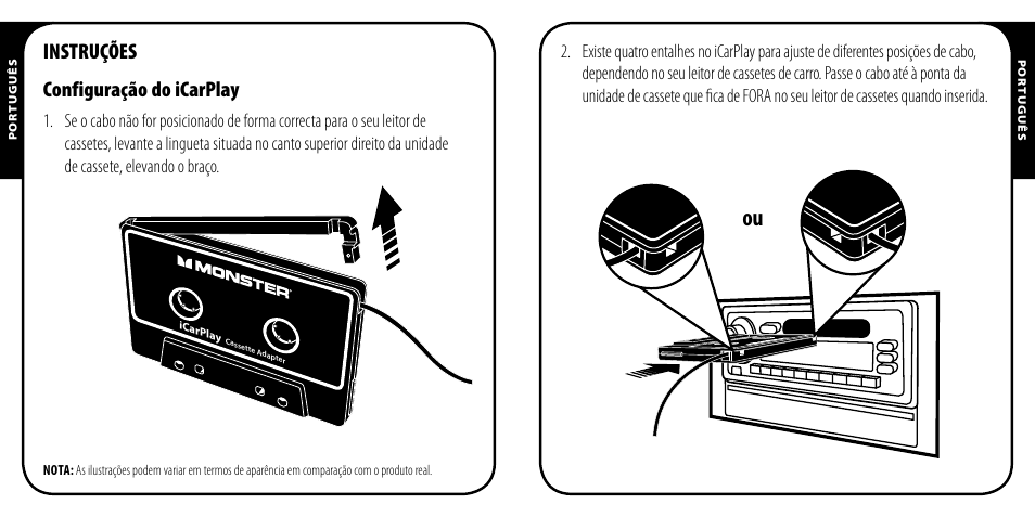 Instruções configuração do icarplay | Monster iCarPlay Cassette 800 User Manual | Page 21 / 38