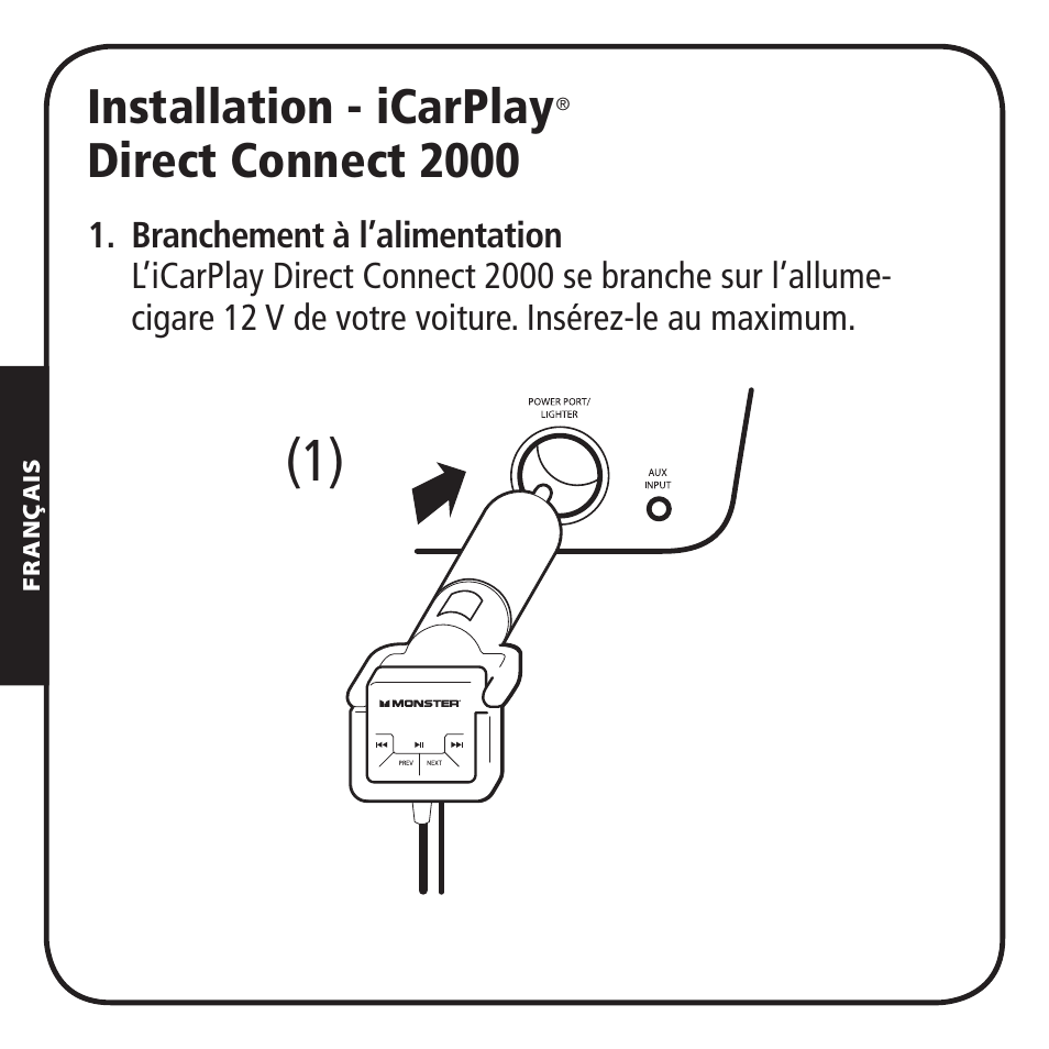 Installation - icarplay, Direct connect 2000 | Monster iCarPlay Direct Connect 2000 User Manual | Page 24 / 64