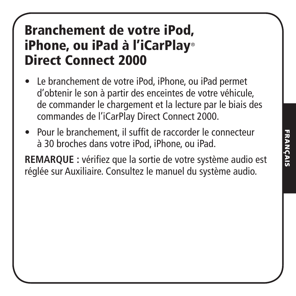 Direct connect 2000 | Monster iCarPlay Direct Connect 2000 User Manual | Page 27 / 64