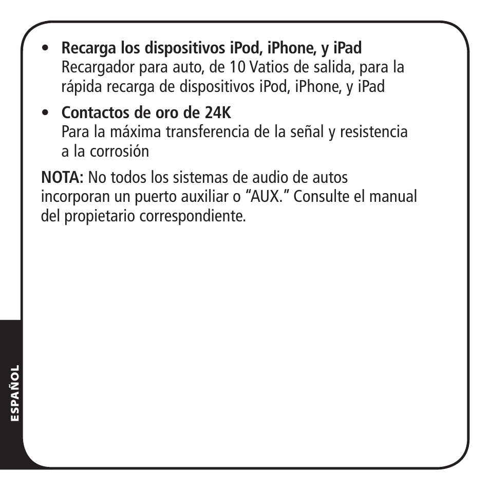 Monster iCarPlay Direct Connect 2000 User Manual | Page 44 / 64