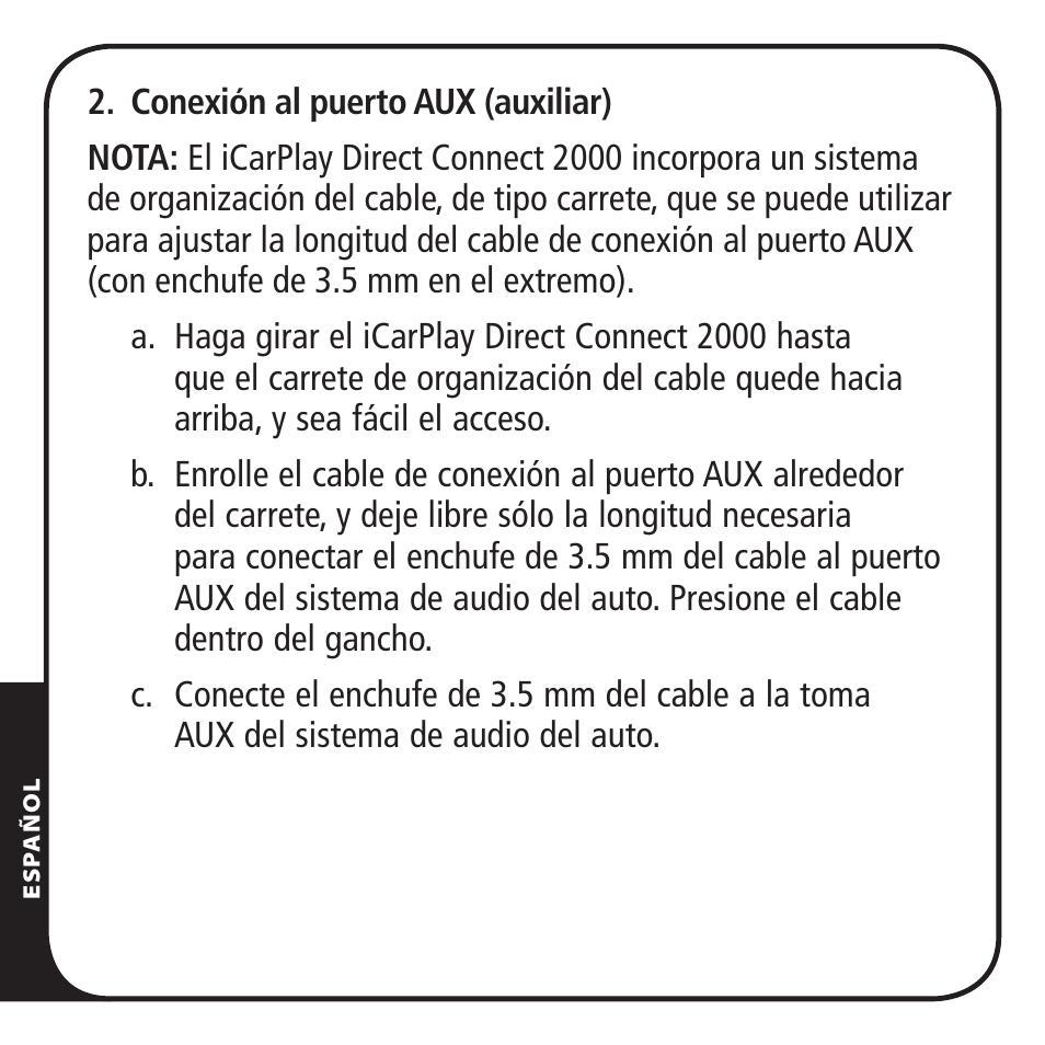 Monster iCarPlay Direct Connect 2000 User Manual | Page 46 / 64