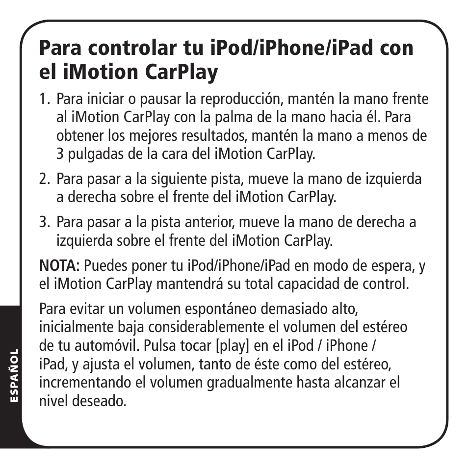 Monster iMotion CarPlay Direct Connect 3000 User Manual | Page 40 / 52