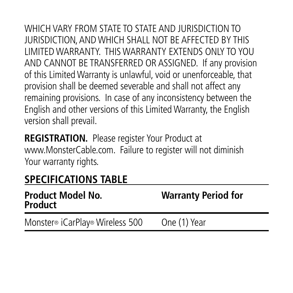 Monster iCarPlay Wireless 500 User Manual | Page 16 / 20