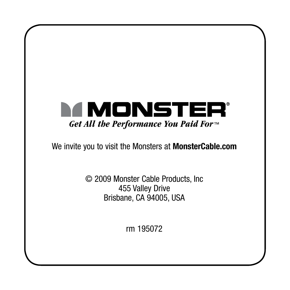 Monster iCarPlay Wireless 500 User Manual | Page 20 / 20