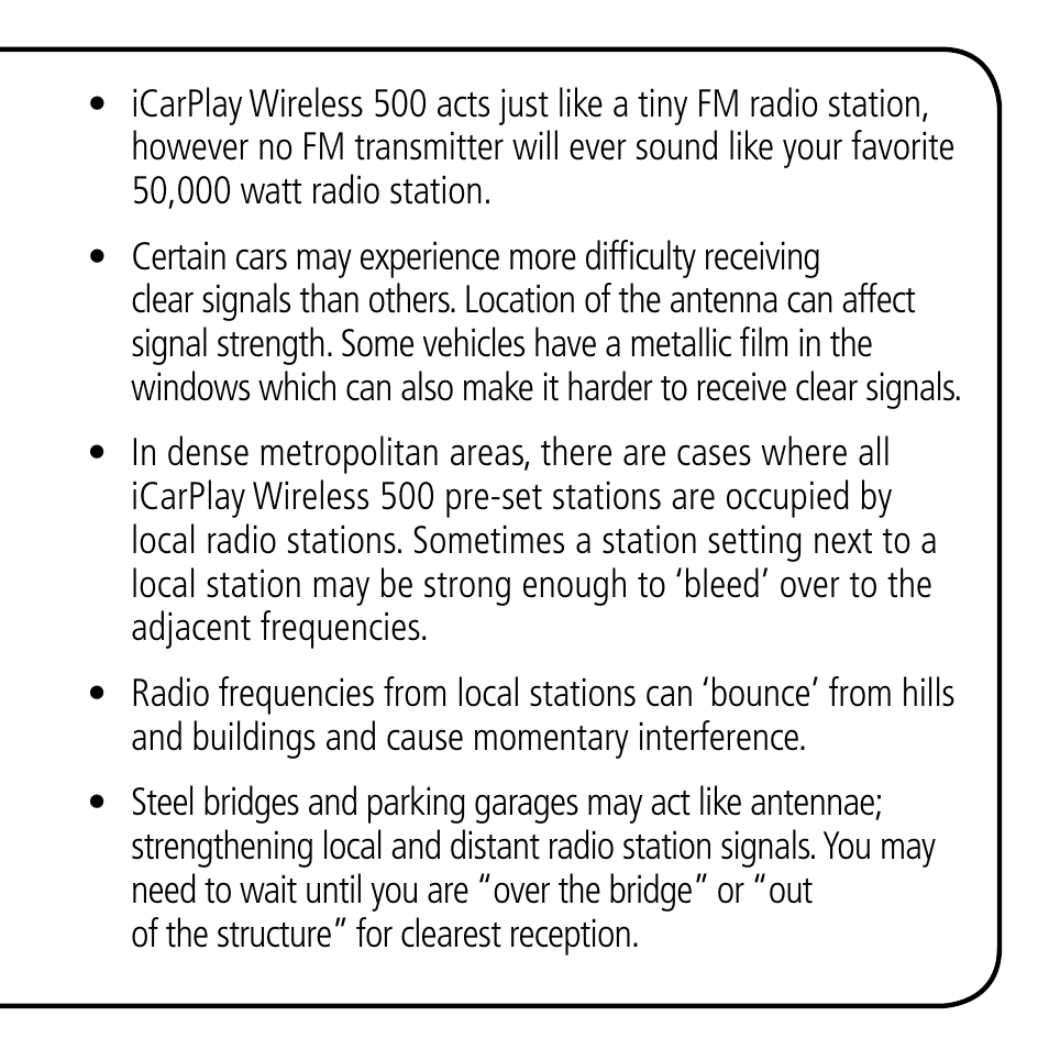 Monster iCarPlay Wireless 500 User Manual | Page 9 / 20