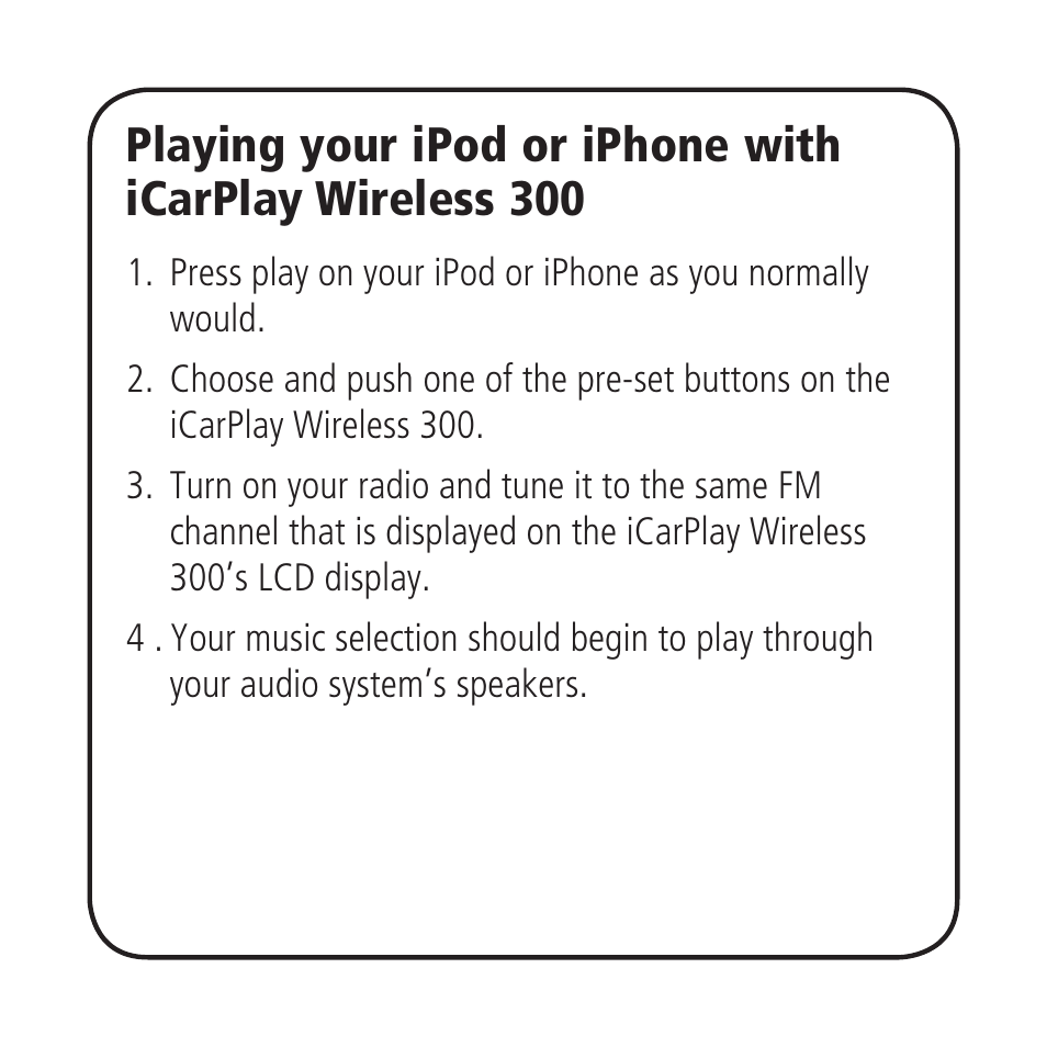 Monster iCarPlay Wireless 300 User Manual | Page 8 / 25