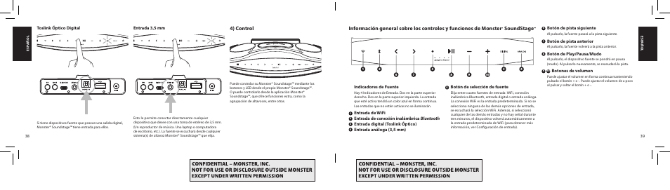 Soundstage, 4) control | Monster SoundStage Wireless Home Music System S1 Mini Bluetooth Speaker User Manual | Page 20 / 41