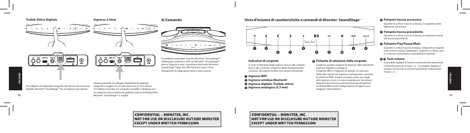 4) comando, Soundstage | Monster SoundStage Wireless Home Music System S1 Mini Bluetooth Speaker User Manual | Page 30 / 41