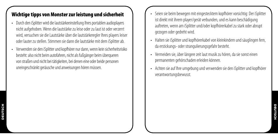 Monster iSplitter 1000 User Manual | Page 9 / 33