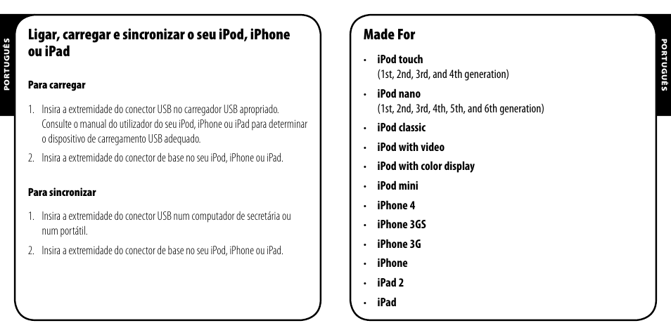 Made for | Monster iCable Dock Connect User Manual | Page 15 / 26