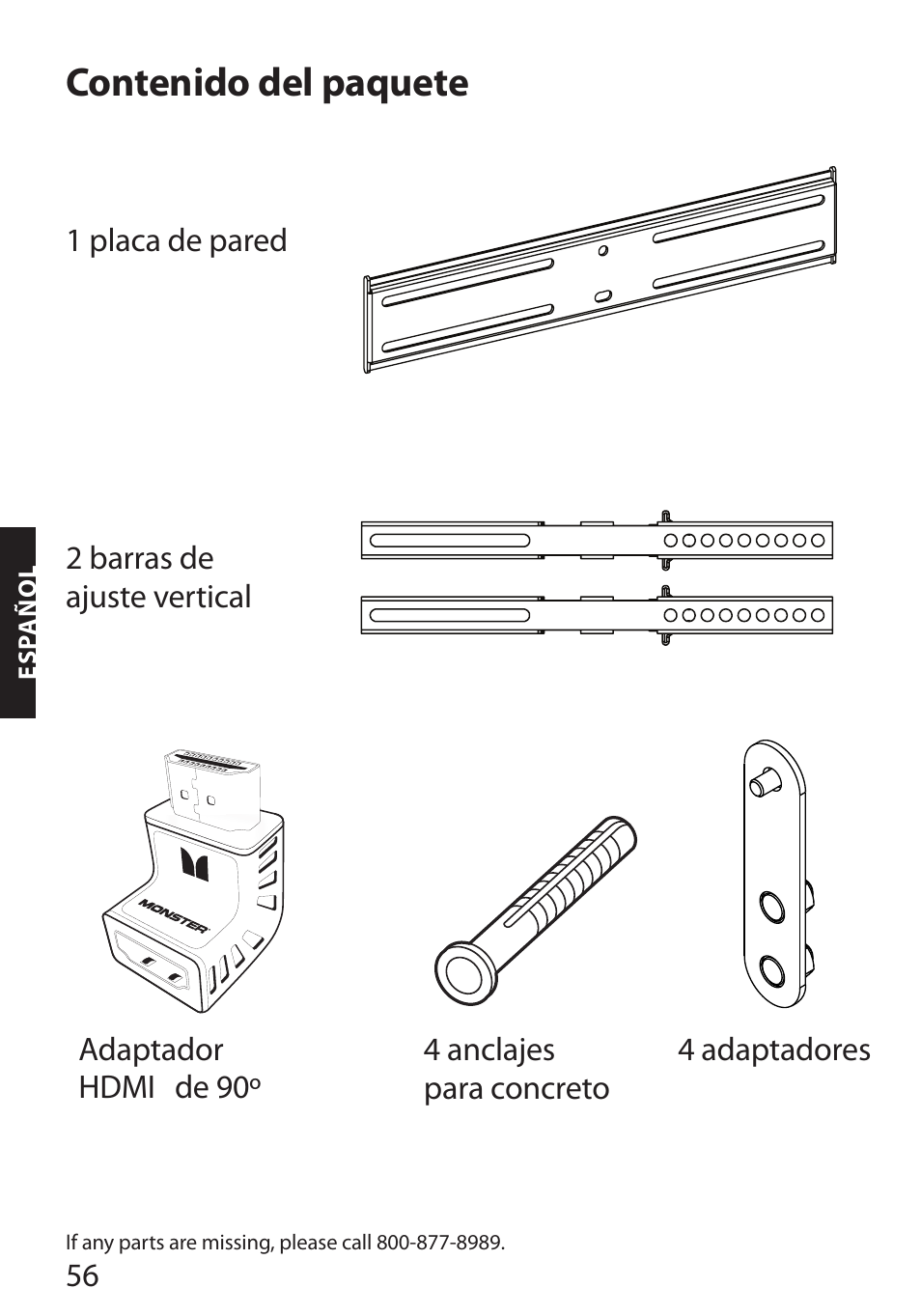 Monster FlatScreen SuperThin Flat Mount - Up to 46” Screens User Manual | Page 60 / 106