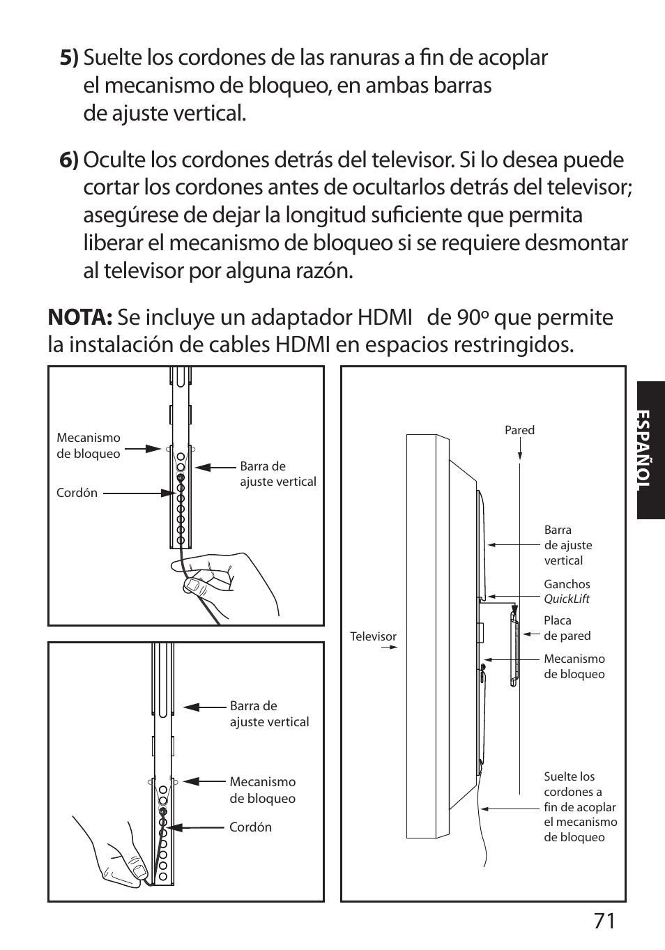 Monster FlatScreen SuperThin Flat Mount - Up to 46” Screens User Manual | Page 75 / 106