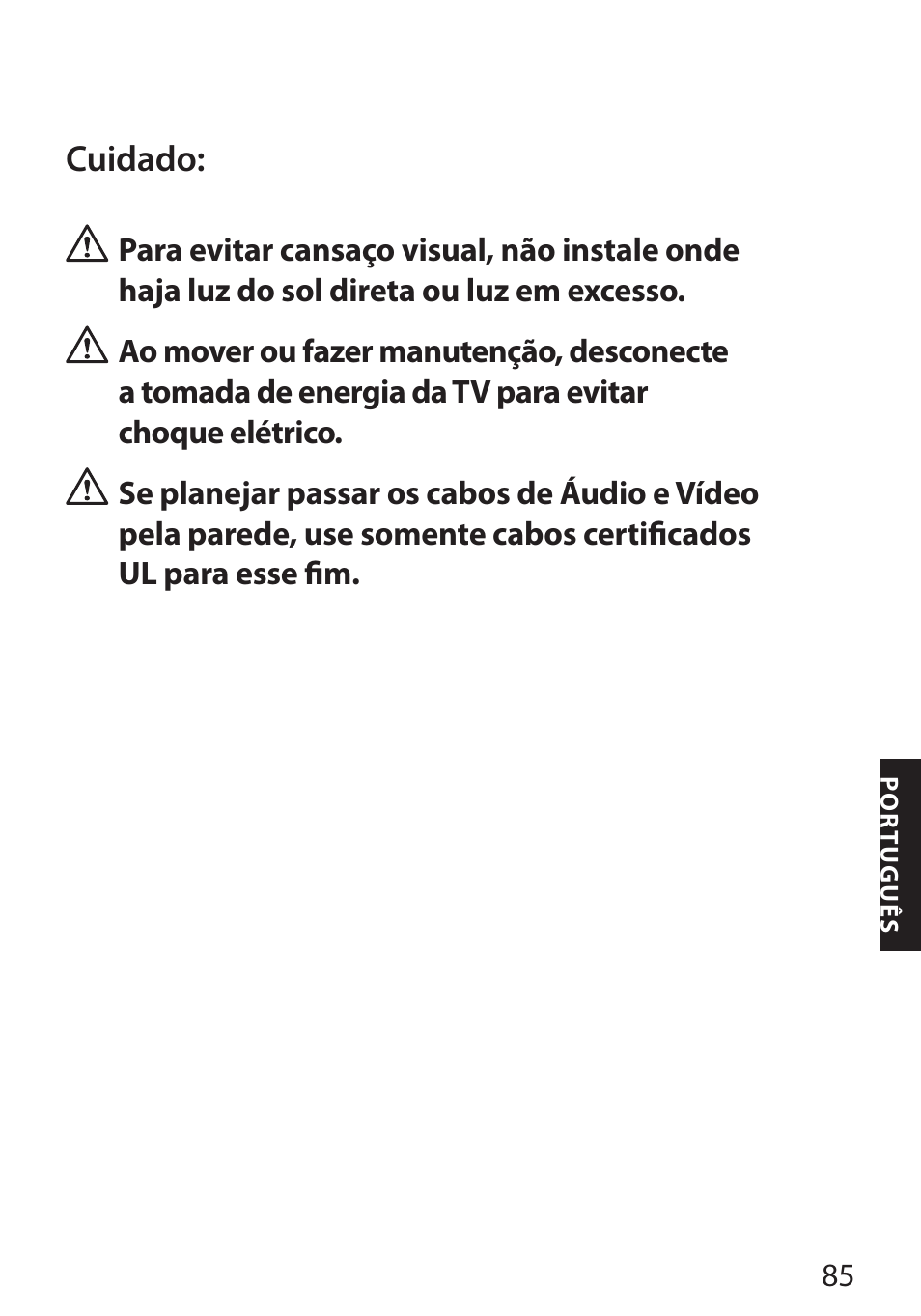 Cuidado | Monster FlatScreen SuperThin Flat Mount - Up to 46” Screens User Manual | Page 89 / 106