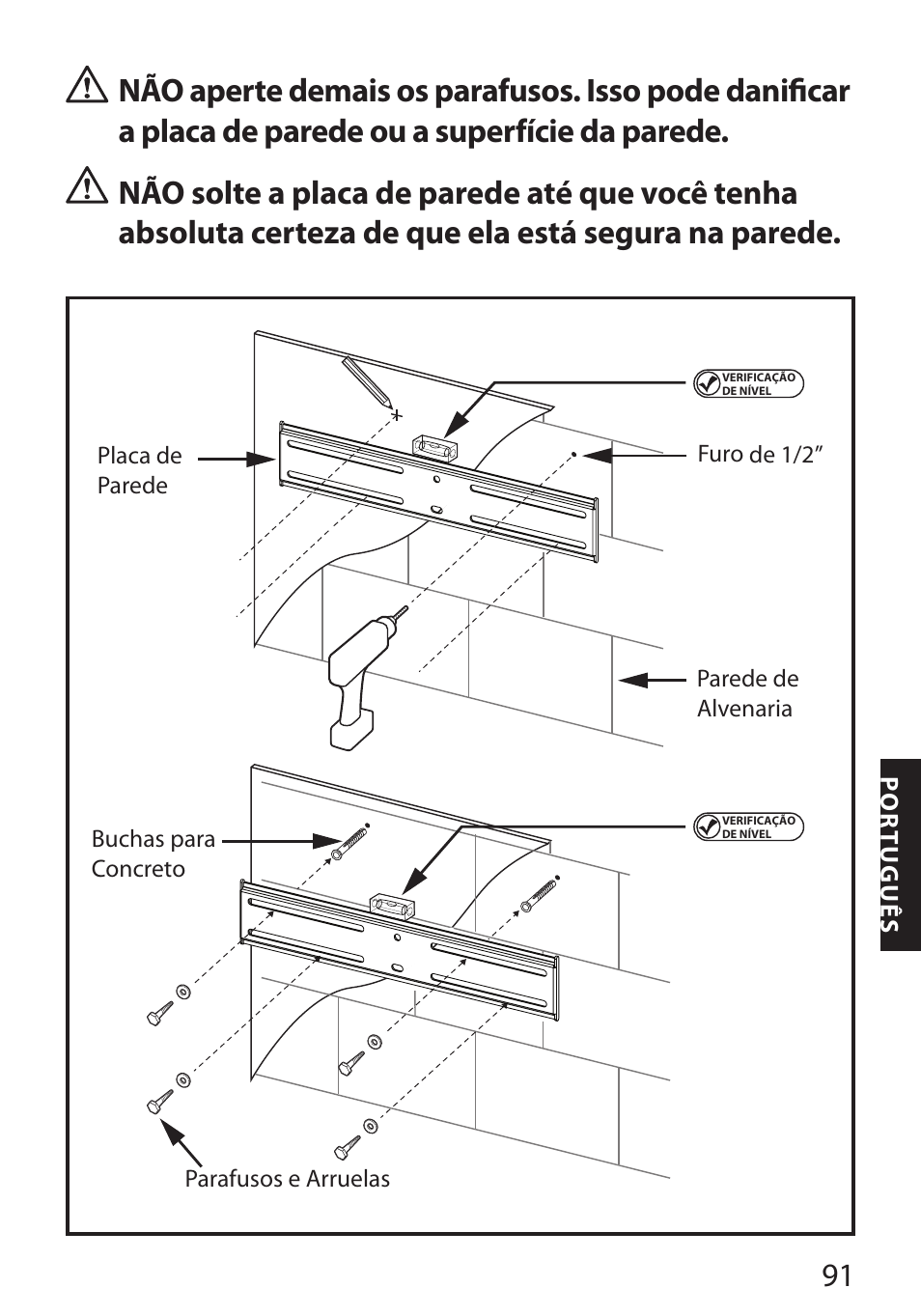 Monster FlatScreen SuperThin Flat Mount - Up to 46” Screens User Manual | Page 95 / 106