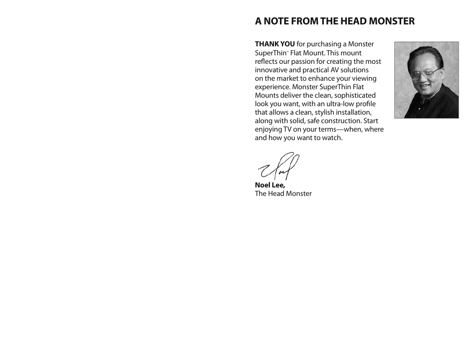 Monster FlatScreen SuperThin Flat Mount - Up to 27” Screens User Manual | Page 2 / 13