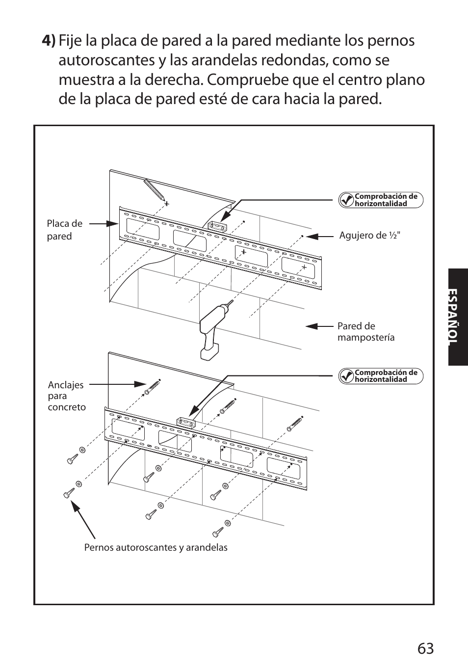 Monster FlatScreen SuperThin Flat Mount - Up to 104” Screens User Manual | Page 67 / 104