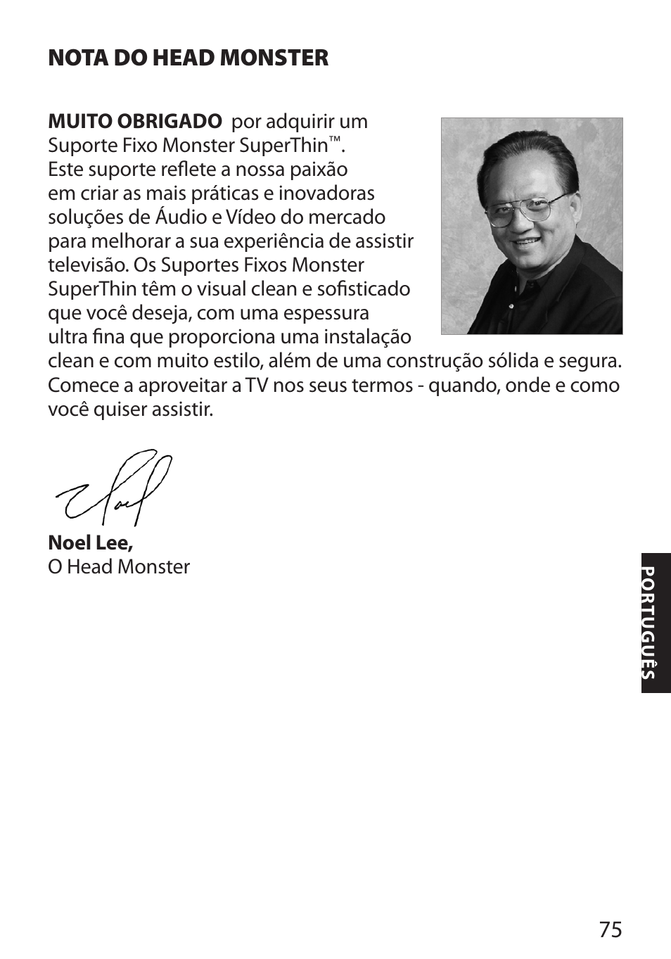 Nota do head monster | Monster FlatScreen SuperThin Flat Mount - Up to 104” Screens User Manual | Page 79 / 104